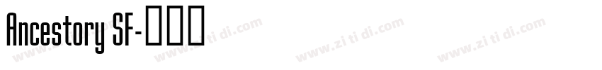 Ancestory SF字体转换